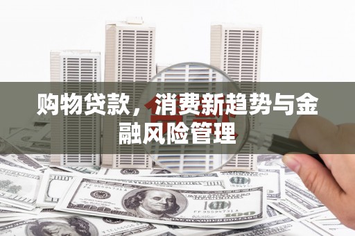 杂多购物贷款，消费新趋势与金融风险管理