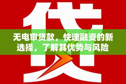杂多无电审贷款，快速融资的新选择，了解其优势与风险