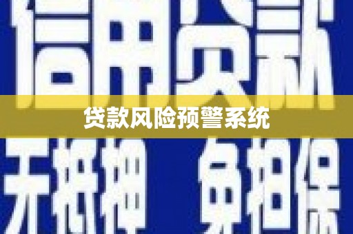 杂多贷款风险预警系统