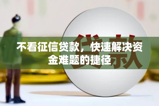 杂多不看征信贷款，快速解决资金难题的捷径