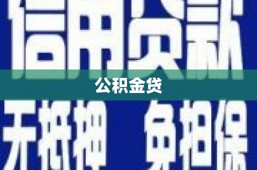 杂多公积金贷