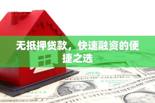 杂多无抵押贷款，快速融资的便捷之选