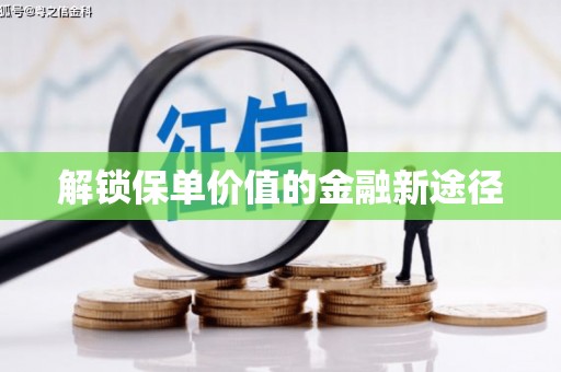 杂多解锁保单价值的金融新途径