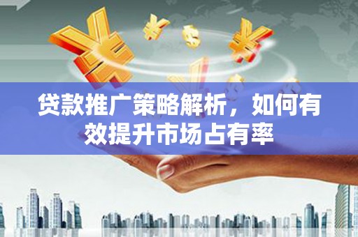杂多贷款推广策略解析，如何有效提升市场占有率