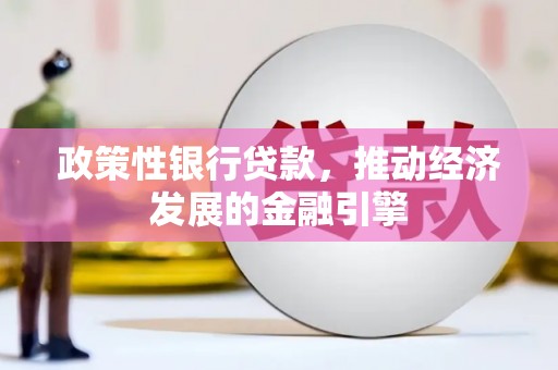 杂多政策性银行贷款，推动经济发展的金融引擎