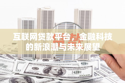 杂多互联网贷款平台，金融科技的新浪潮与未来展望