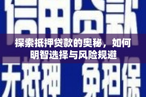 杂多探索抵押贷款的奥秘，如何明智选择与风险规避