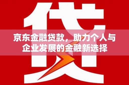 杂多京东金融贷款，助力个人与企业发展的金融新选择