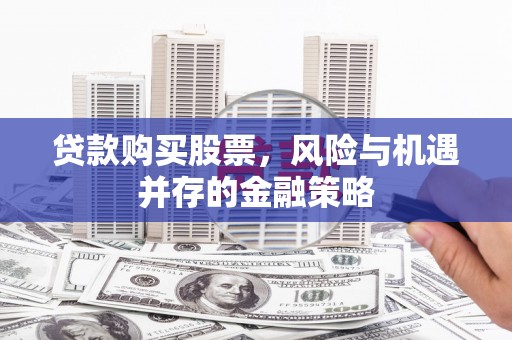 杂多贷款购买股票，风险与机遇并存的金融策略