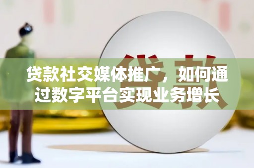 杂多贷款社交媒体推广，如何通过数字平台实现业务增长