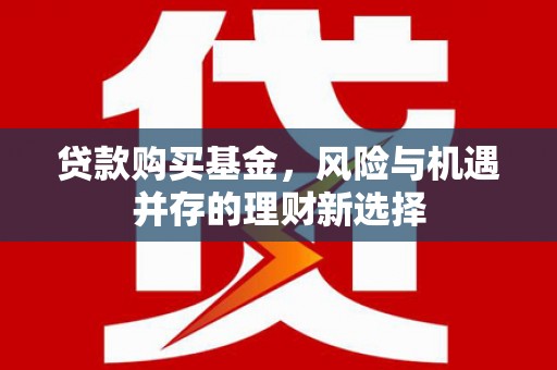 杂多贷款购买基金，风险与机遇并存的理财新选择
