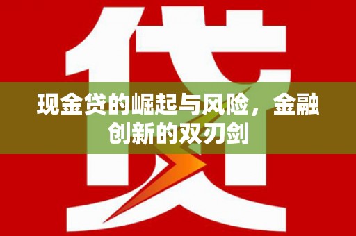 杂多现金贷的崛起与风险，金融创新的双刃剑