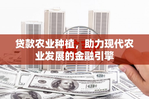 杂多贷款农业种植，助力现代农业发展的金融引擎