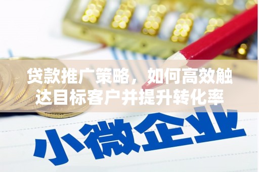 杂多贷款推广策略，如何高效触达目标客户并提升转化率