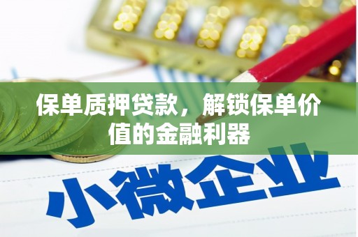 杂多保单质押贷款，解锁保单价值的金融利器