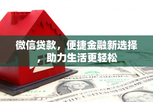 杂多微信贷款，便捷金融新选择，助力生活更轻松