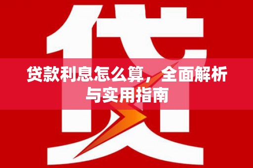 杂多贷款利息怎么算，全面解析与实用指南