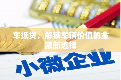杂多车抵贷，解锁车辆价值的金融新选择