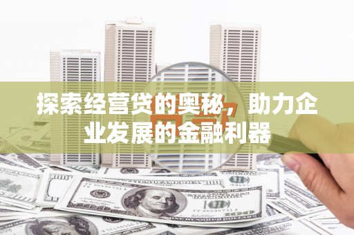 杂多探索经营贷的奥秘，助力企业发展的金融利器