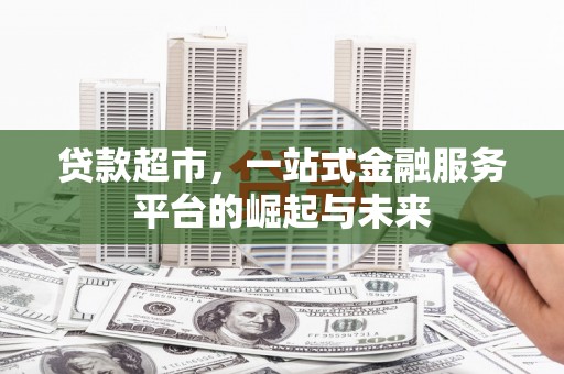 杂多贷款超市，一站式金融服务平台的崛起与未来