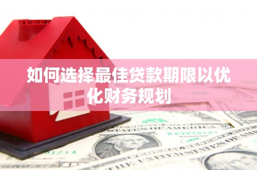 杂多如何选择最佳贷款期限以优化财务规划