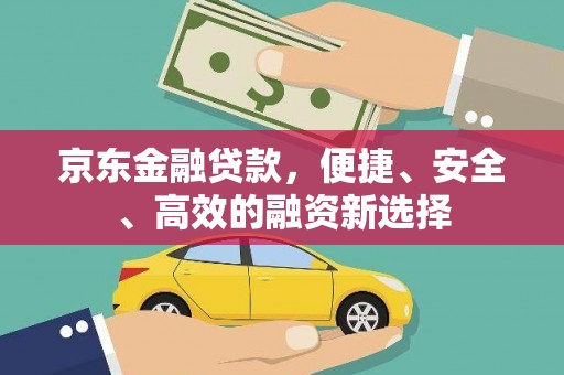 杂多京东金融贷款，便捷、安全、高效的融资新选择